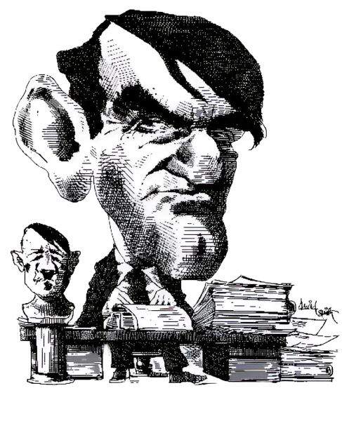 About irving books 2 David irving caricature