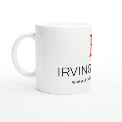 White Irving Books Ceramic Mug