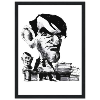 David Irving Special Wooden Framed Caricature